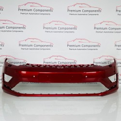 VW Golf Sportsvan Front Bumper Sv Genuine Red 510807221f | 2015–2018 [at48]