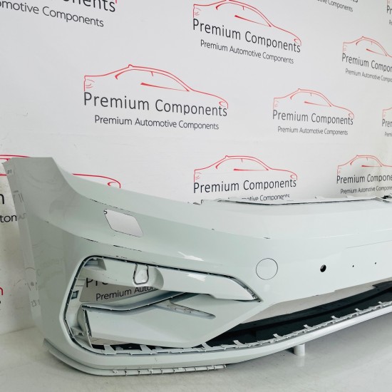 VW Touran Front Bumper R Line Genuine White 5ta807221m | 2015-2022 [Bc53]