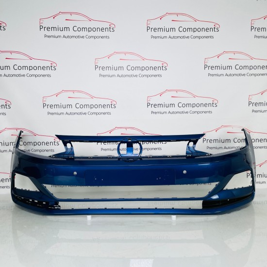 VW Polo Front Bumper Mk6 Se 2g Genuine Blue 2gs807221 | 2017-2021 [Bf34]