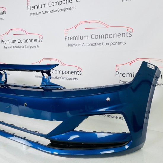 VW Polo Front Bumper Mk6 Se 2g Genuine Blue 2gs807221 | 2017-2021 [Bf34]