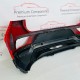 VW T Roc Rear Bumper & Diffuser Genuine Red 2ga807421d | 2017-2022 [Bd14]