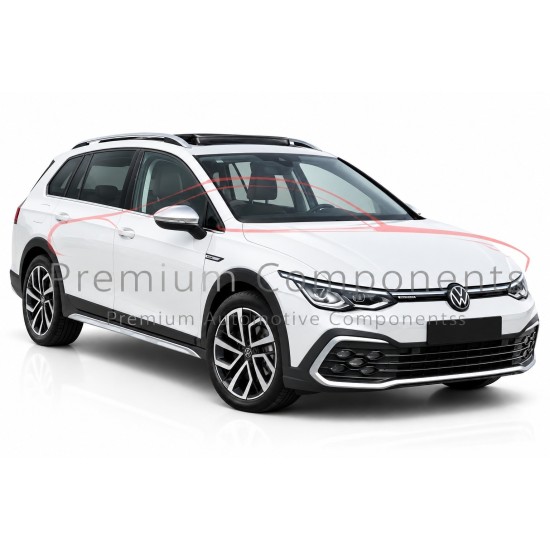 VW Golf Alltrack Front Bumper Mk8 Genuine Black 5h0807221c | 2024-2026 [Bf177]